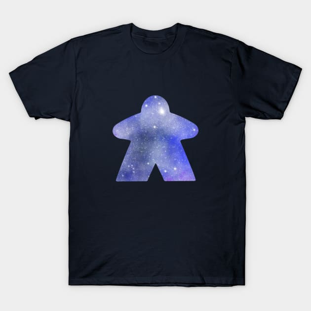 Blue Space Star Meeple | Board Game Fan T-Shirt by gloobella